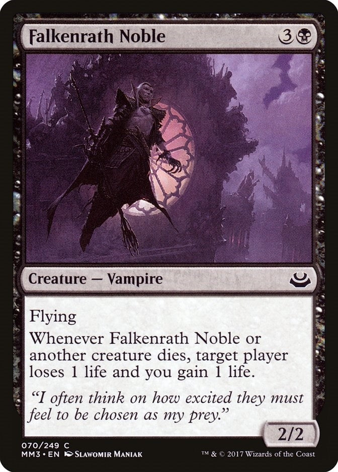 Image for Falkenrath Noble (70) [Modern Masters 2017] - Magic: The Gathering