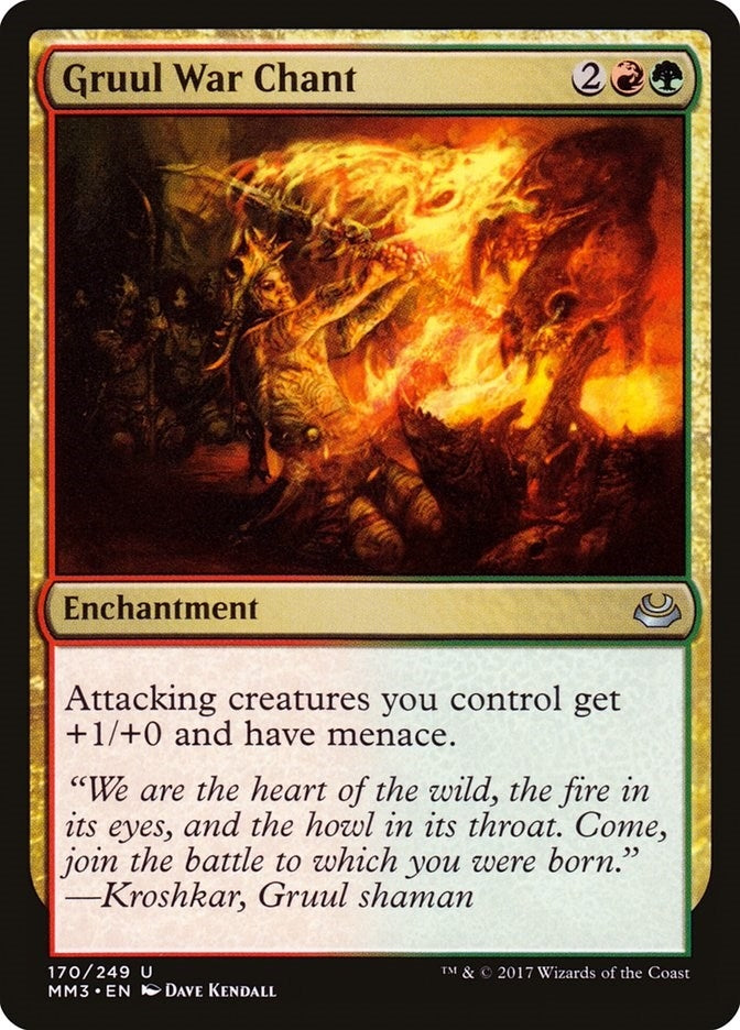 Image for Gruul War Chant (170) [Modern Masters 2017] - Magic: The Gathering