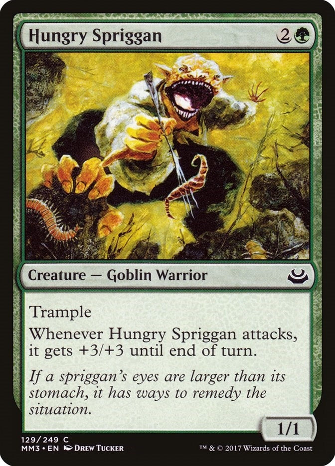 Image for Hungry Spriggan (129) [Modern Masters 2017] - Magic: The Gathering