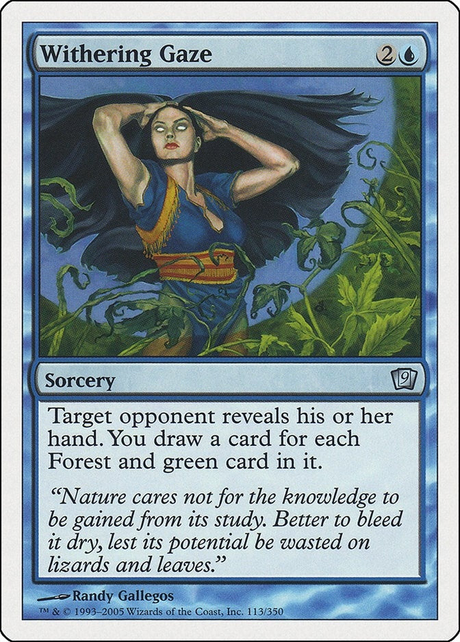 Image for Withering Gaze (113) [9th Edition] - Magic: The Gathering