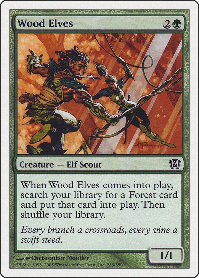 Image for Wood Elves (283) [9th Edition] - Magic: The Gathering