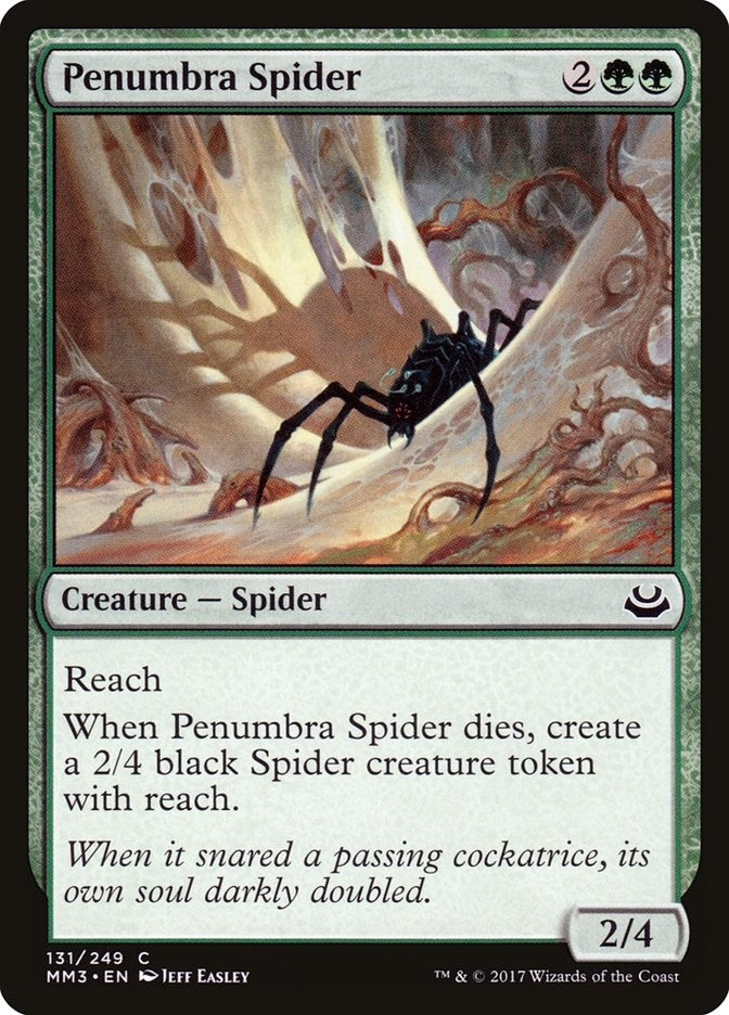Image for Penumbra Spider (131) [Modern Masters 2017] - Magic: The Gathering