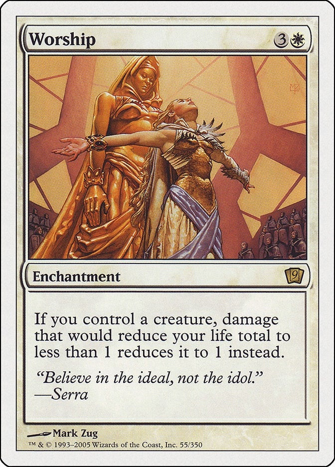 Image for Worship (55) [9th Edition] - Magic: The Gathering