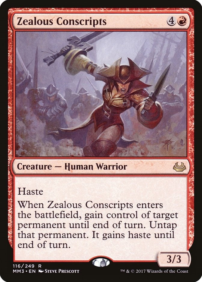 Image for Zealous Conscripts (116) [Modern Masters 2017] - Magic: The Gathering