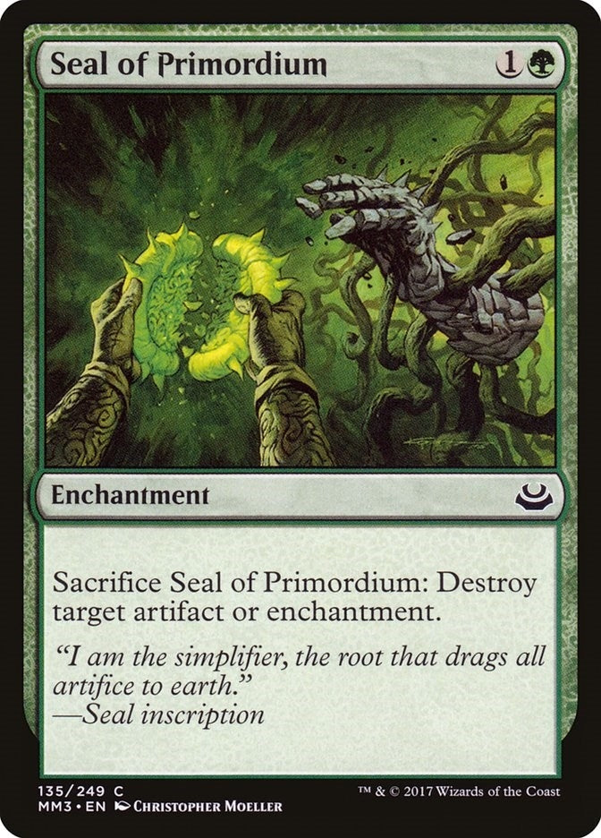 Image for Seal of Primordium (135) [Modern Masters 2017] - Magic: The Gathering