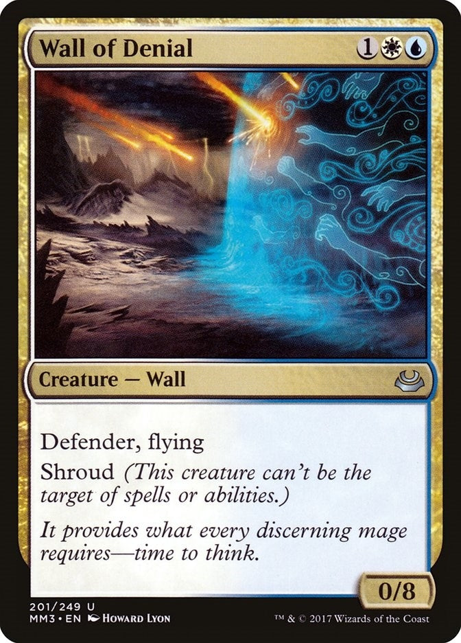 Image for Wall of Denial (201) [Modern Masters 2017] - Magic: The Gathering