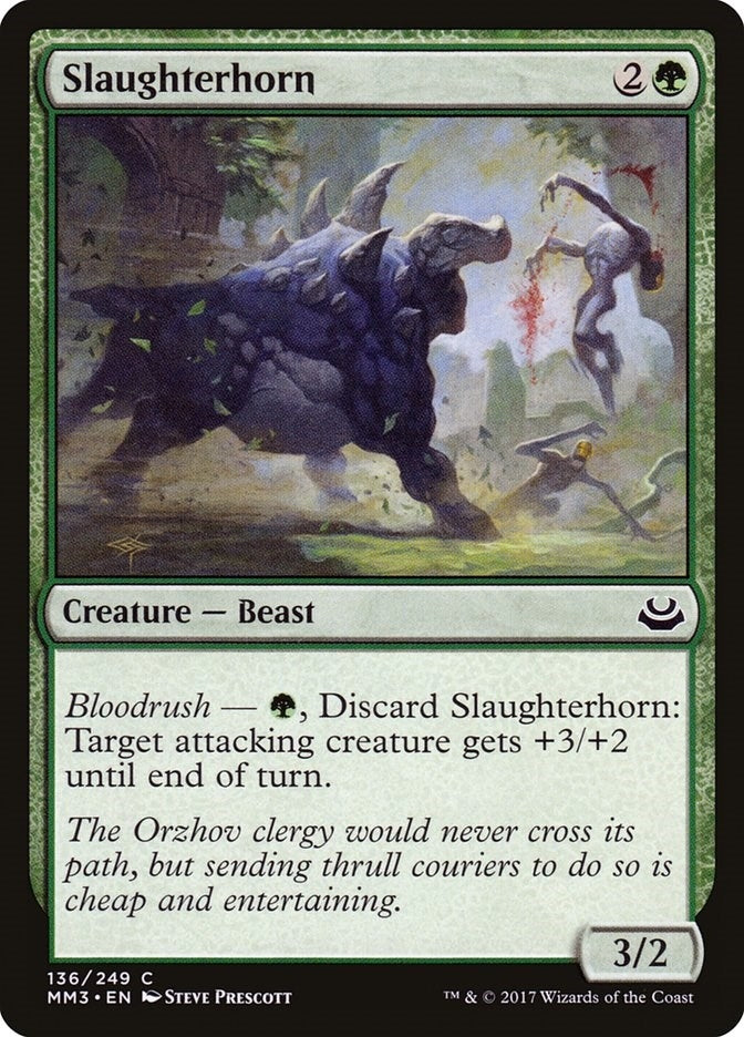 Image for Slaughterhorn (136) [Modern Masters 2017] - Magic: The Gathering