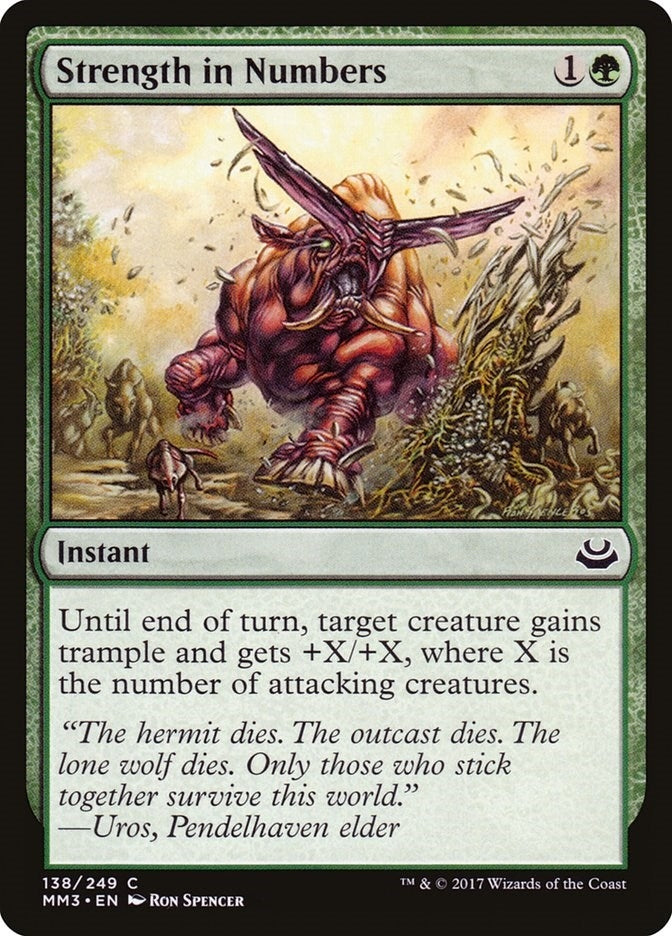 Image for Strength in Numbers (138) [Modern Masters 2017] - Magic: The Gathering