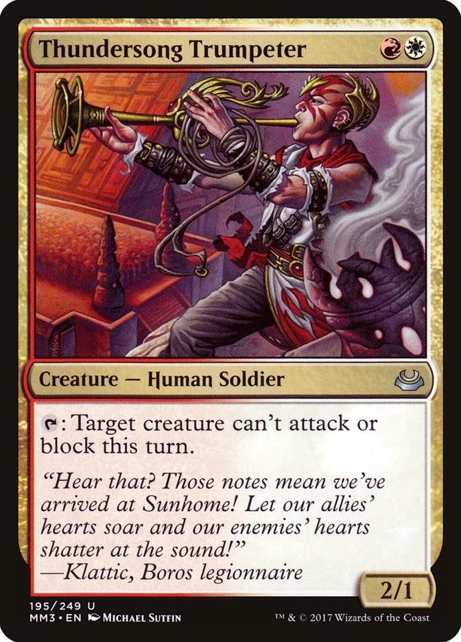 Image for Thundersong Trumpeter (195) [Modern Masters 2017] - Magic: The Gathering