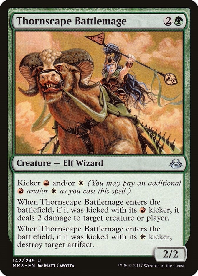 Image for Thornscape Battlemage (142) [Modern Masters 2017] - Magic: The Gathering