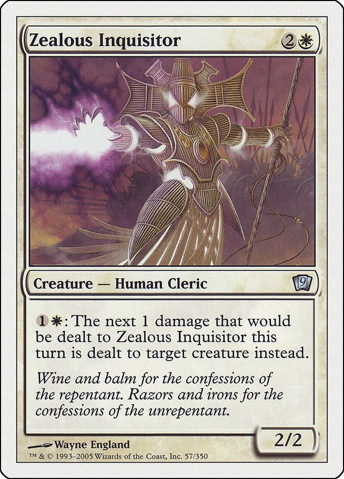 Image for Zealous Inquisitor (57) [9th Edition] - Magic: The Gathering