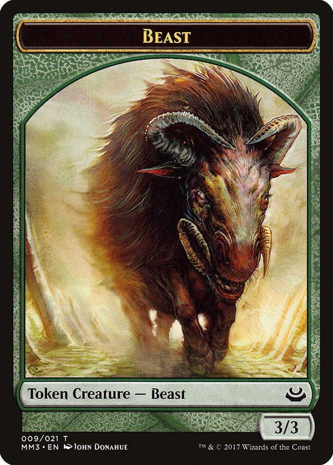 Image for Beast Token (009) (9) [Modern Masters 2017] - Magic: The Gathering