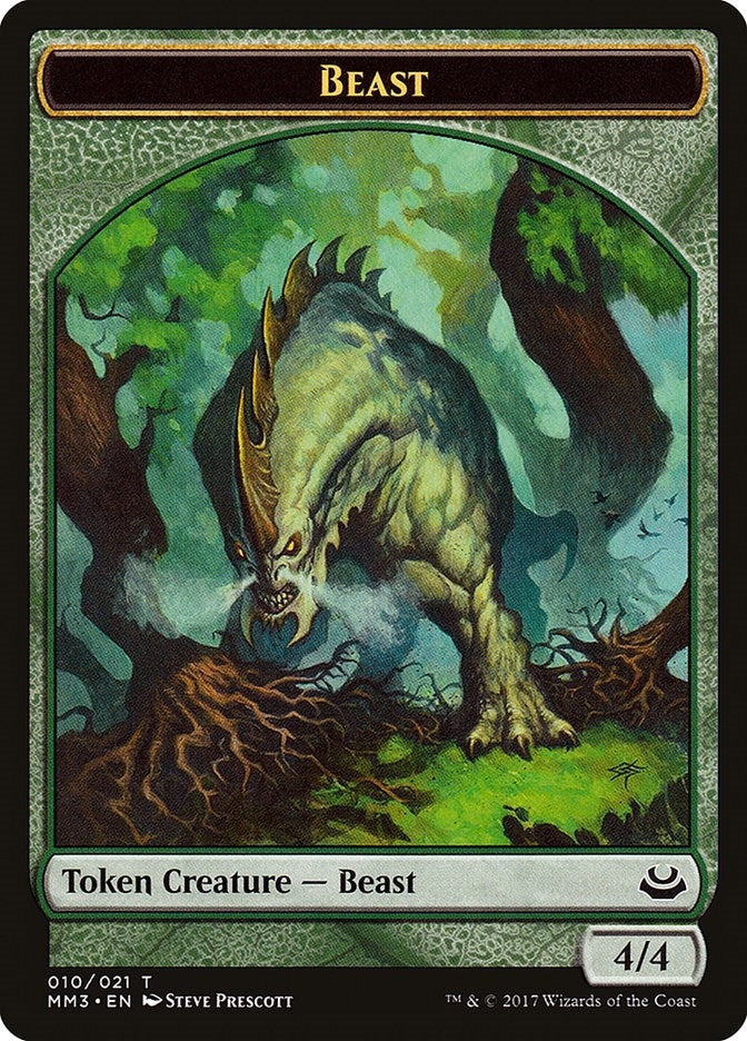 Image for Beast Token (010) (10) [Modern Masters 2017] - Magic: The Gathering