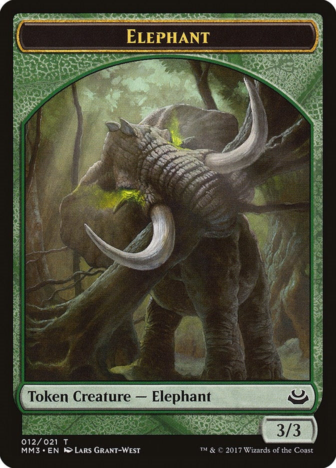 Image for Elephant Token (12) [Modern Masters 2017] - Magic: The Gathering