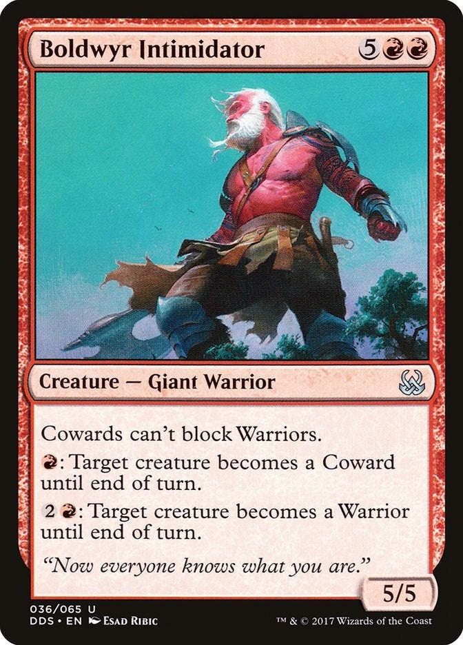 Image for Boldwyr Intimidator (36) [Mind vs. Might] - Magic: The Gathering