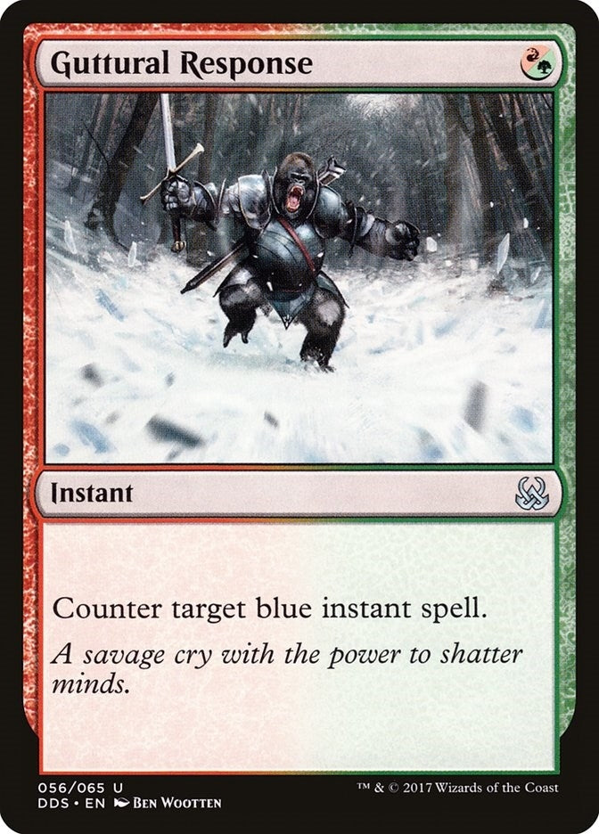 Image for Guttural Response (56) [Mind vs. Might] - Magic: The Gathering