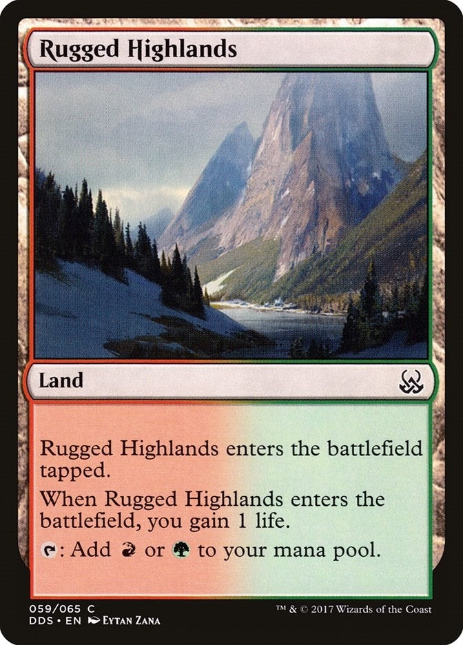 Image for Rugged Highlands (59) [Mind vs. Might] - Magic: The Gathering