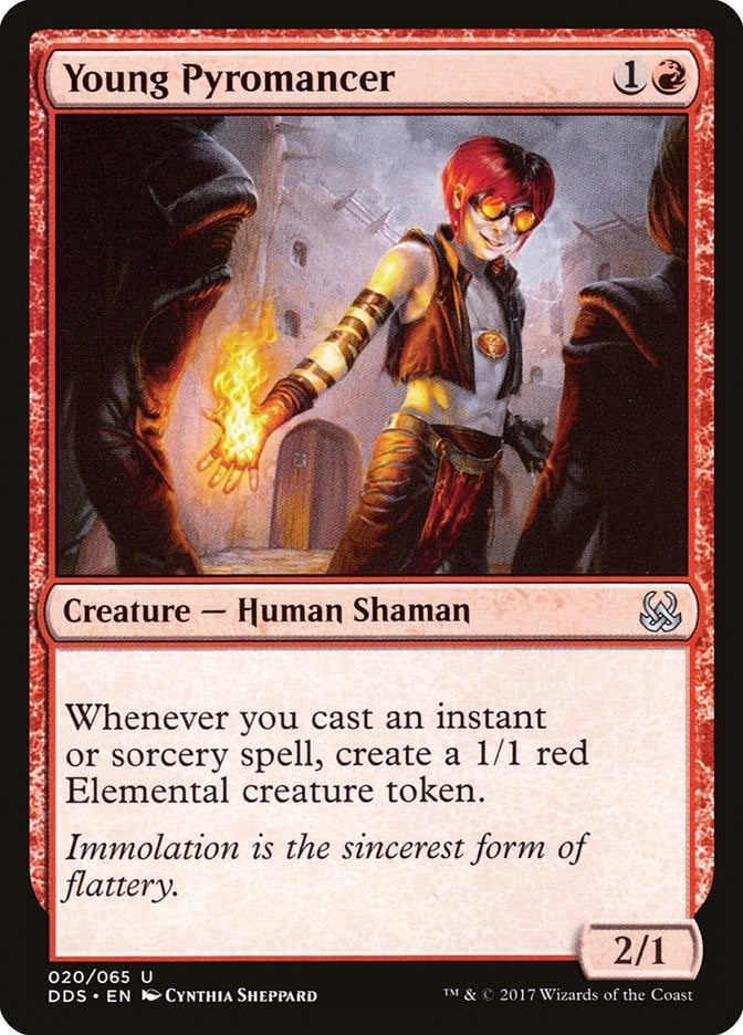 Image for Young Pyromancer (20) [Mind vs. Might] - Magic: The Gathering