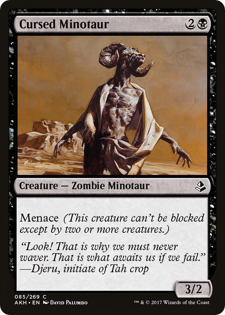 Image for Cursed Minotaur (85) [Amonkhet] - Magic: The Gathering