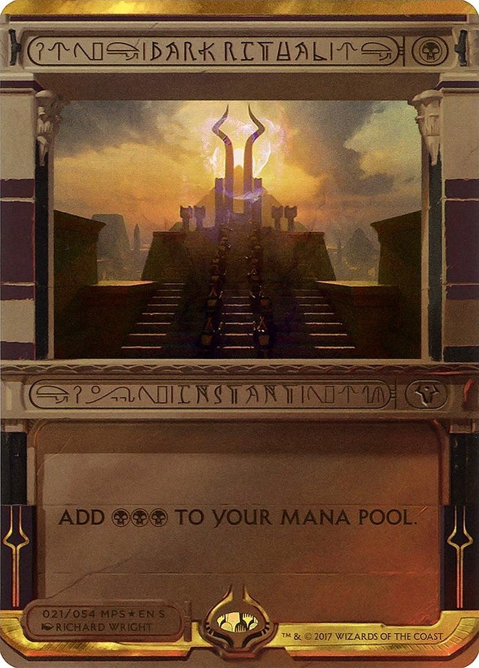 Image for Dark Ritual (21) [Masterpiece Series: Amonkhet Invocations] - Magic: The Gathering