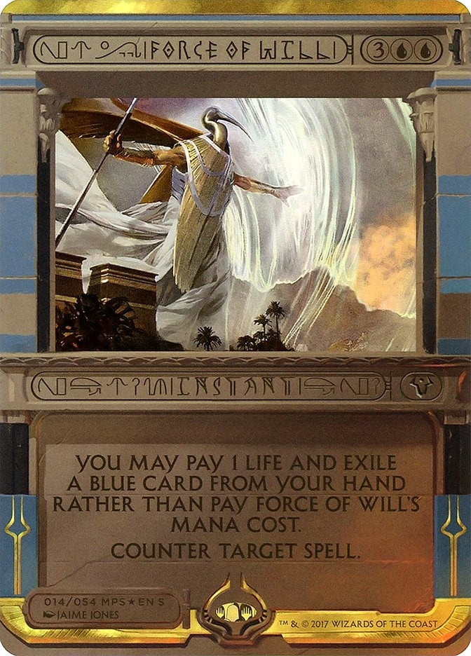 Image for Force of Will (14) [Masterpiece Series: Amonkhet Invocations] - Magic: The Gathering
