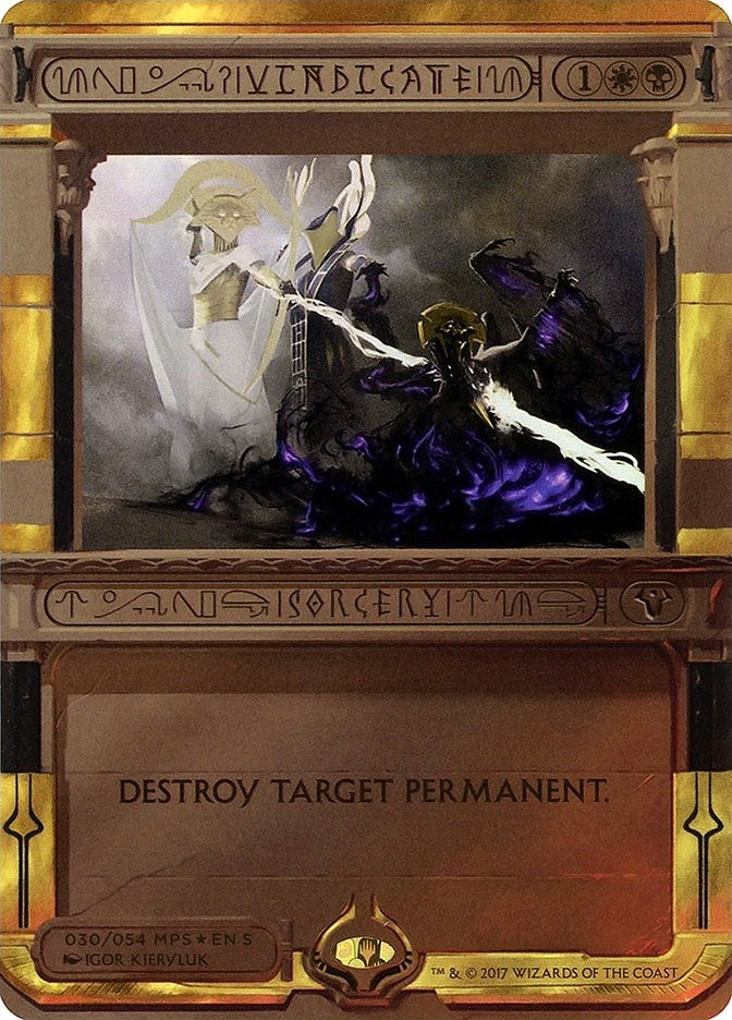 Image for Vindicate (30) [Masterpiece Series: Amonkhet Invocations] - Magic: The Gathering