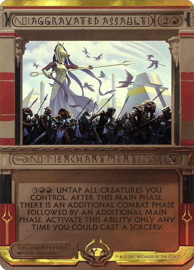 Image for Aggravated Assault (25) [Masterpiece Series: Amonkhet Invocations] - Magic: The Gathering