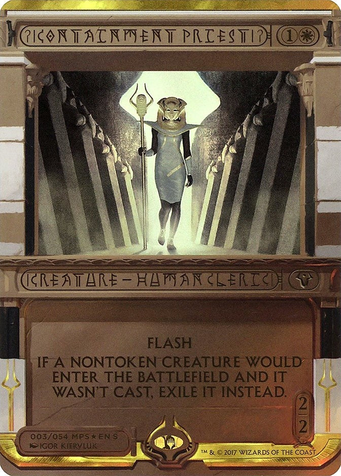 Image for Containment Priest (3) [Masterpiece Series: Amonkhet Invocations] - Magic: The Gathering