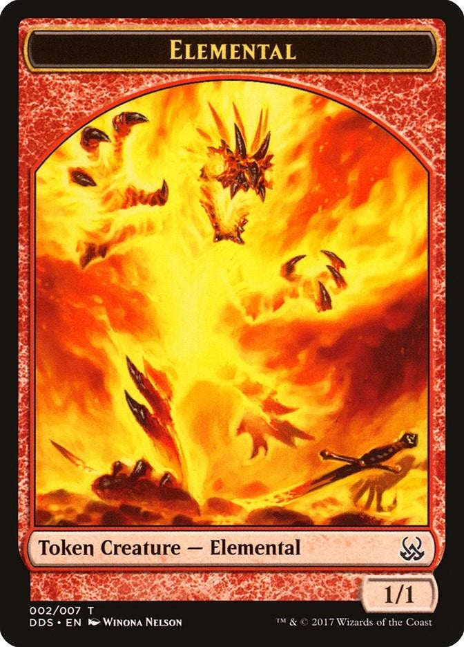 Image for Elemental Token (2) [Mind vs. Might] - Magic: The Gathering