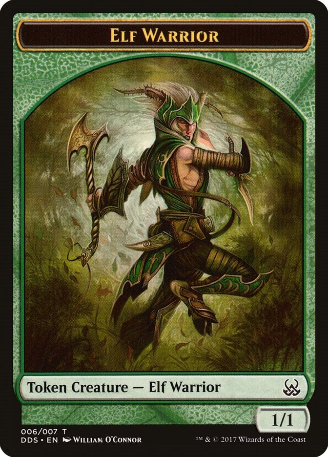 Image for Elf Warrior Token (6) [Mind vs. Might] - Magic: The Gathering