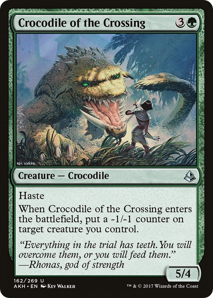 Image for Crocodile of the Crossing (162) [Amonkhet] - Magic: The Gathering