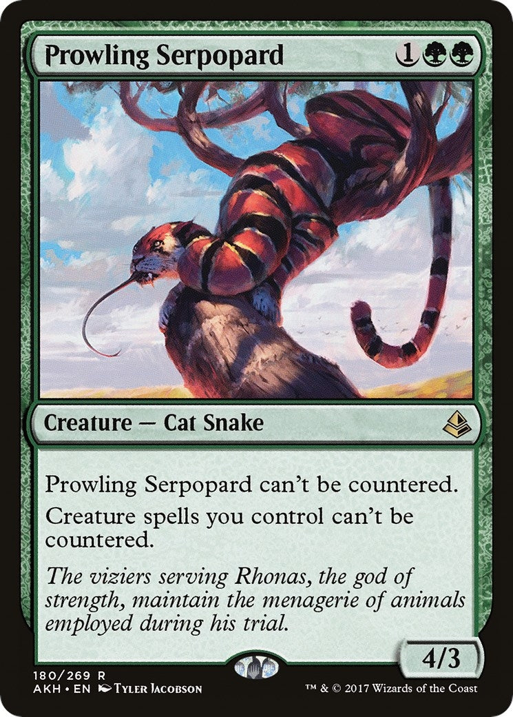 Image for Prowling Serpopard (180) [Amonkhet] - Magic: The Gathering