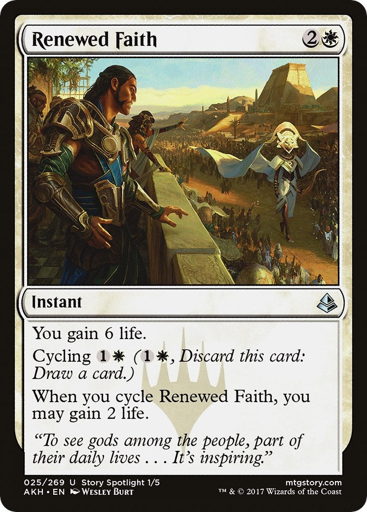 Image for Renewed Faith (25) [Amonkhet] - Magic: The Gathering