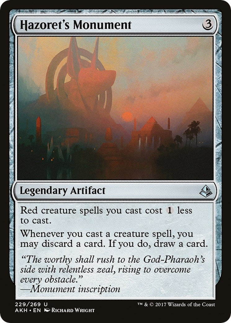 Image for Hazoret's Monument (229) [Amonkhet] - Magic: The Gathering