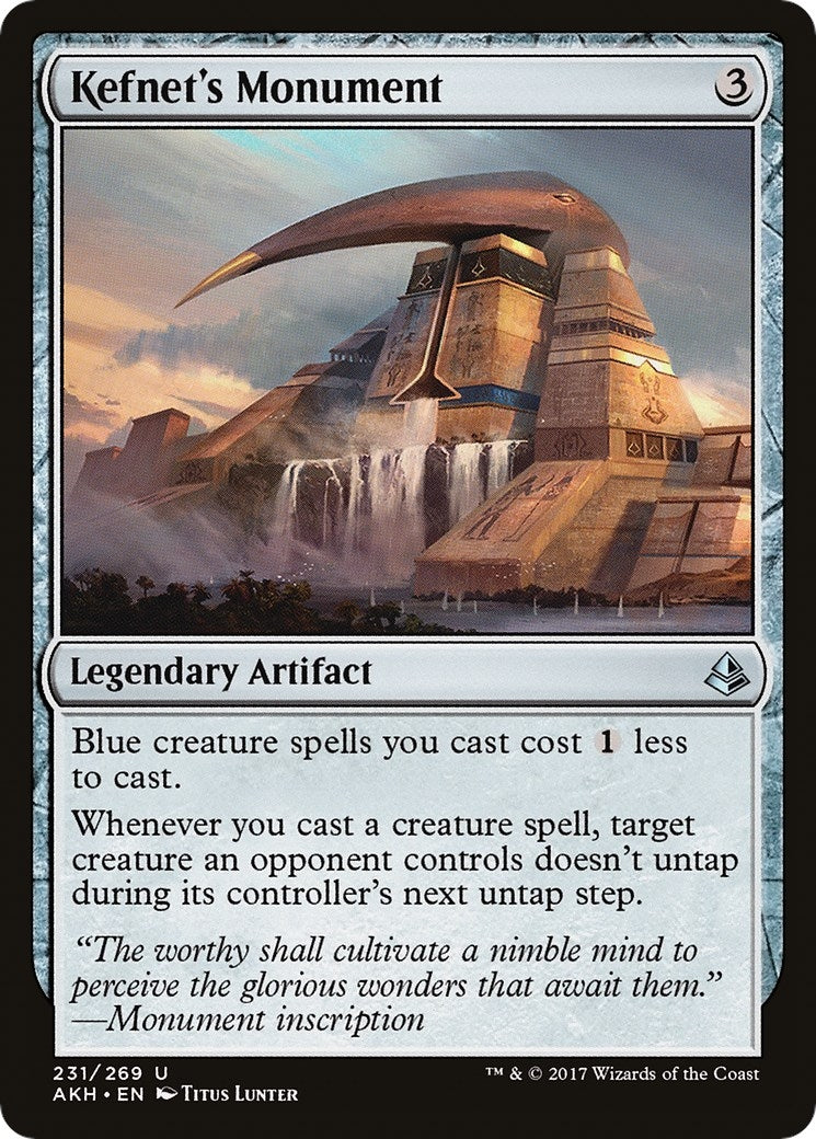Image for Kefnet's Monument (231) [Amonkhet] - Magic: The Gathering