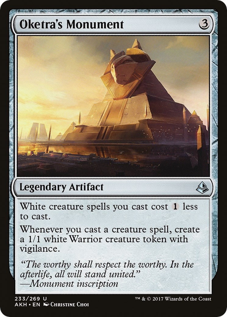 Image for Oketra's Monument (233) [Amonkhet] - Magic: The Gathering