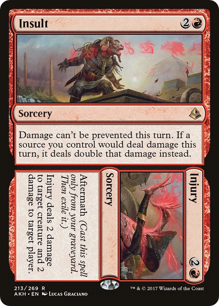 Image for Insult // Injury (213) [Amonkhet] - Magic: The Gathering