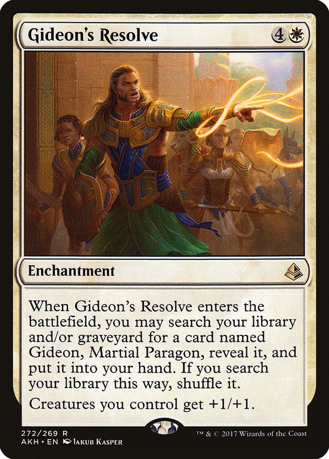 Image for Gideon's Resolve (272) [Amonkhet] - Magic: The Gathering
