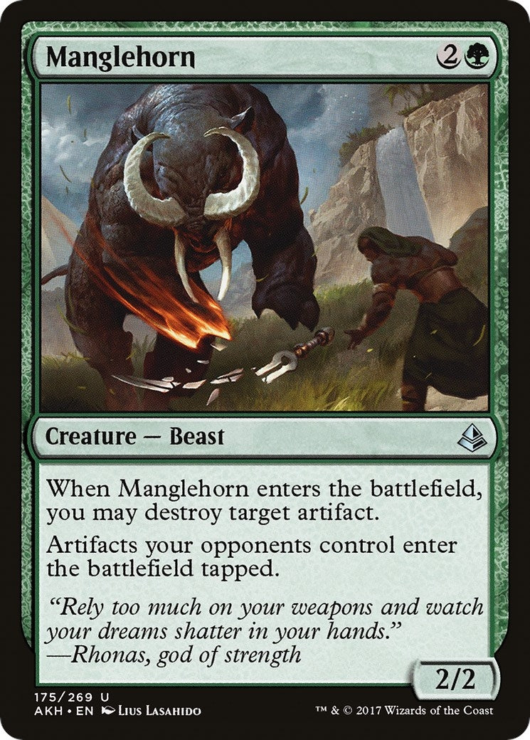 Image for Manglehorn (175) [Amonkhet] - Magic: The Gathering