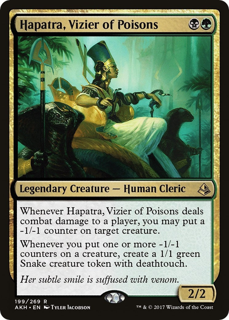 Image for Hapatra, Vizier of Poisons (199) [Amonkhet] - Magic: The Gathering