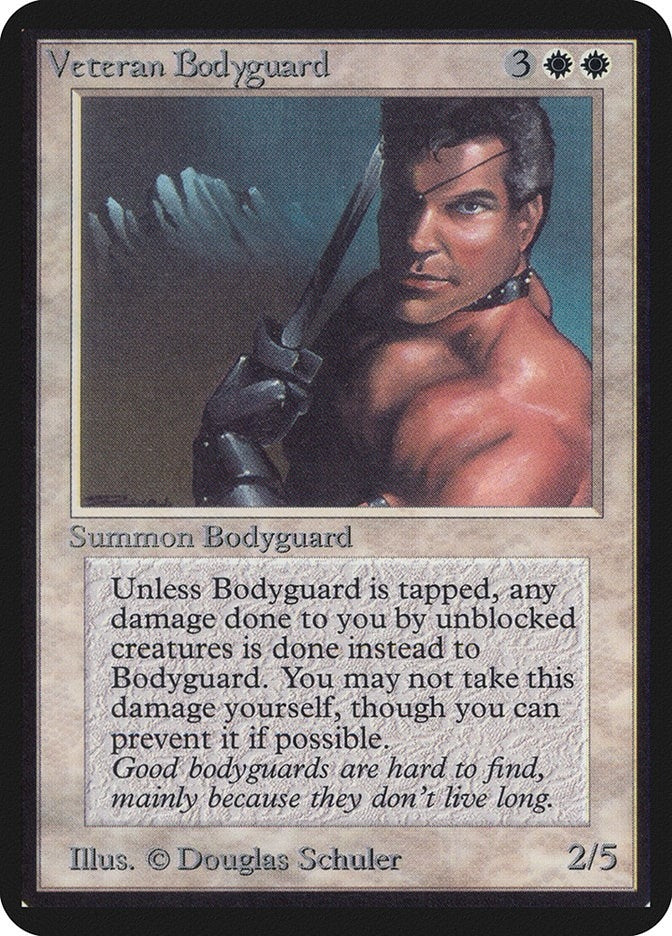 Image for Veteran Bodyguard [Alpha Edition] - Magic: The Gathering