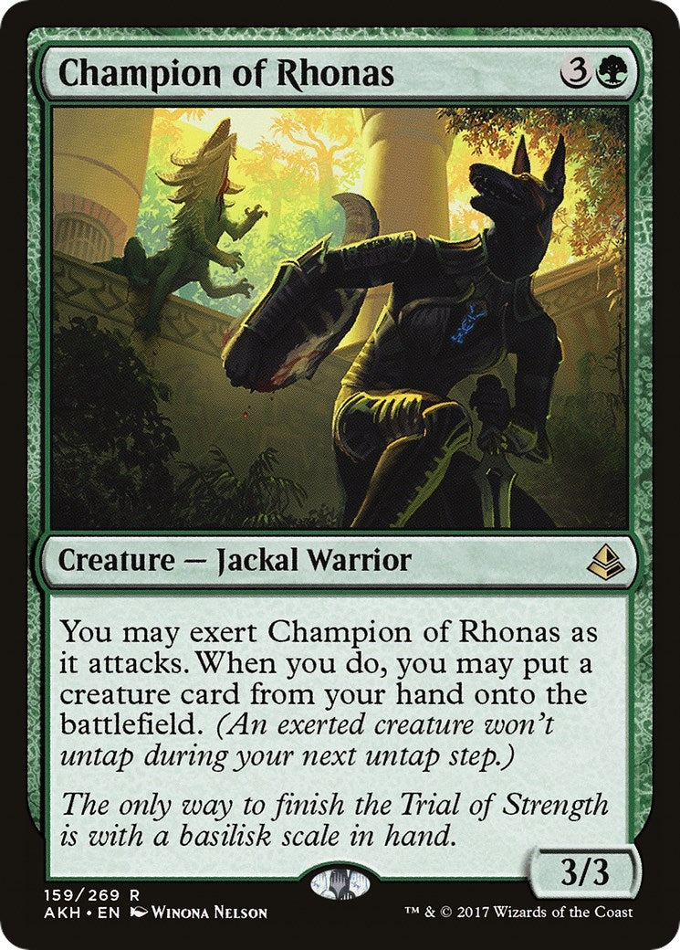 Image for Champion of Rhonas (159) [Amonkhet] - Magic: The Gathering
