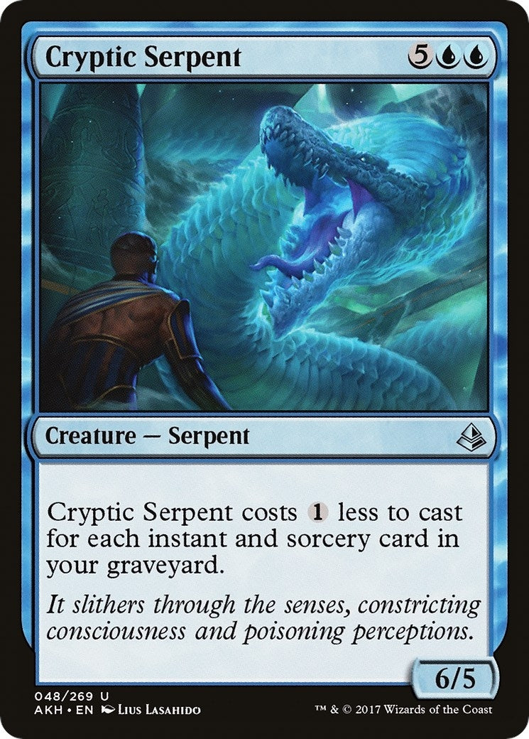Image for Cryptic Serpent (48) [Amonkhet] - Magic: The Gathering