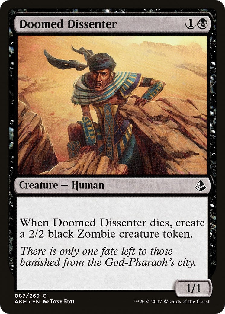 Image for Doomed Dissenter (87) [Amonkhet] - Magic: The Gathering
