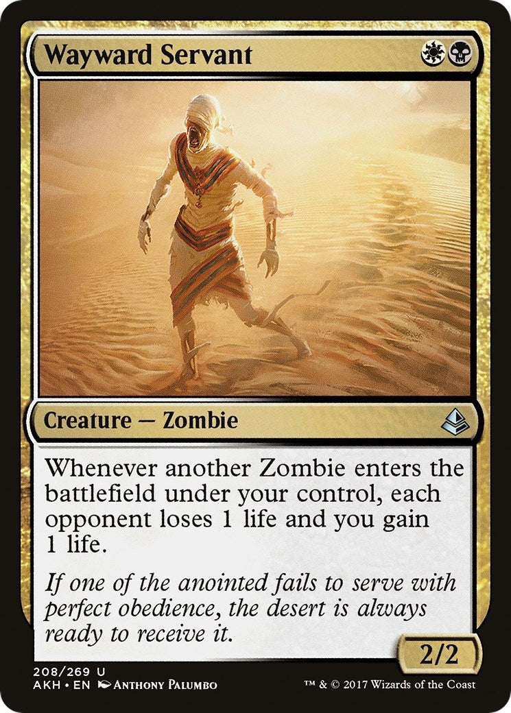 Image for Wayward Servant (208) [Amonkhet] - Magic: The Gathering