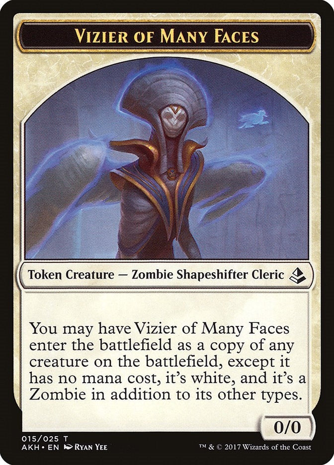 Image for Vizier of Many Faces Token (15) [Amonkhet] - Magic: The Gathering