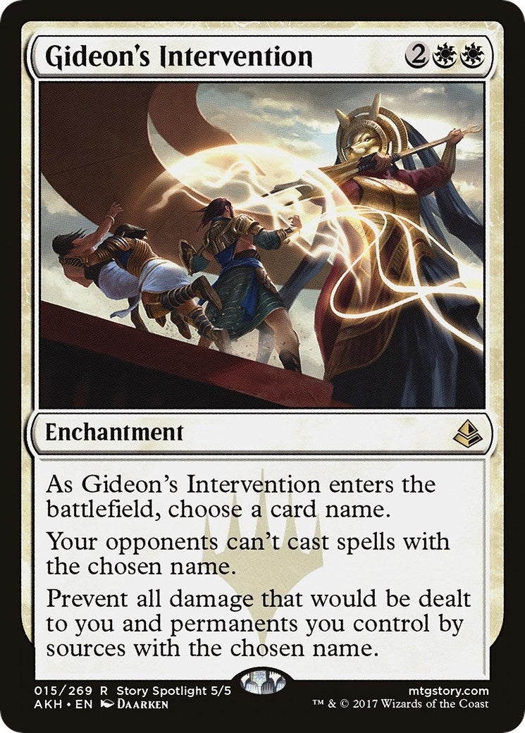 Image for Gideon's Intervention (15) [Amonkhet] - Magic: The Gathering