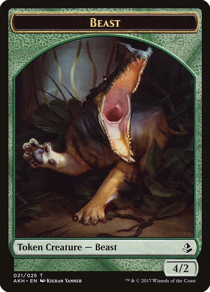 Image for Beast Token (21) [Amonkhet] - Magic: The Gathering
