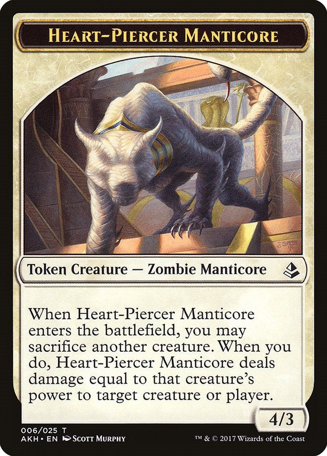 Image for Heart-Piercer Manticore Token (6) [Amonkhet] - Magic: The Gathering