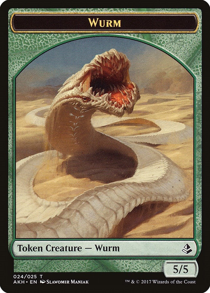 Image for Wurm Token (24) [Amonkhet] - Magic: The Gathering
